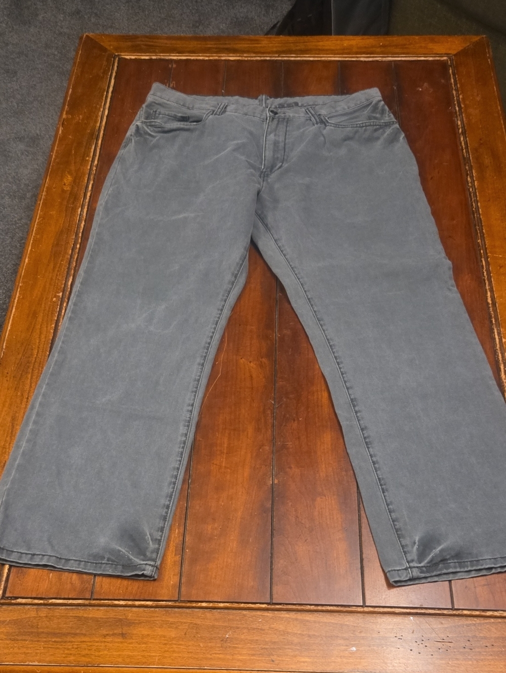 Timberland Men's Straight Jeans Charcoal Gray